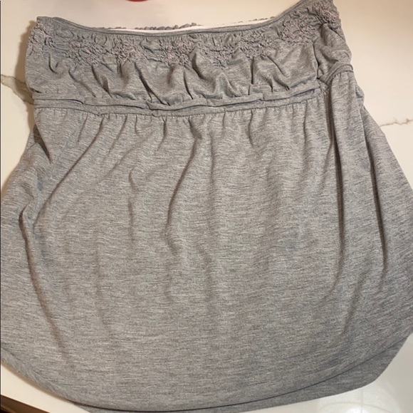 FREE PEOPLE GEY COTTON TUBE TOP - Picture 4 of 6